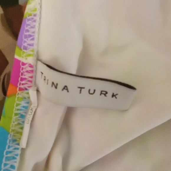 Trina Turk Multicolor Bikini Bottom with Gold Accents - Picture 4 of 4